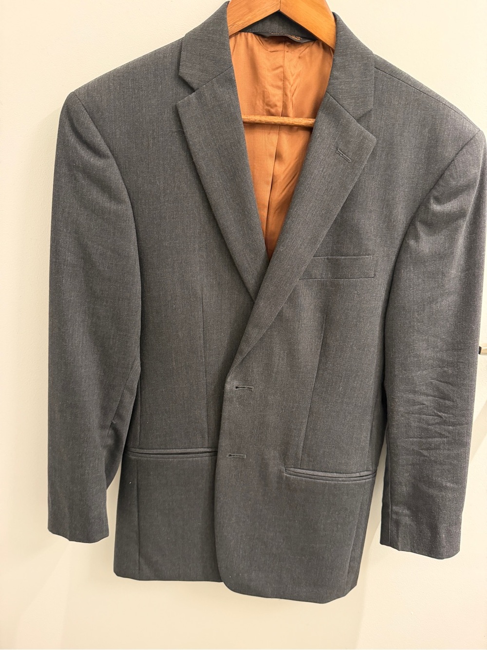Joseph Abboud Gray Sport Coat with Orange Lining